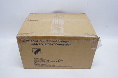 BD 305861 30mL Oral/Enteral Syringe with BD UniVia Connection - Box of 40